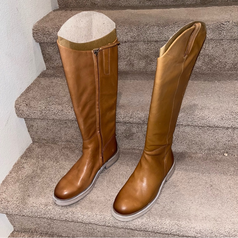 Brand new Sam Edelman Womens Fable Beige Knee-High Boots Shoes 8 & 8.5 M - Picture 3 of 9